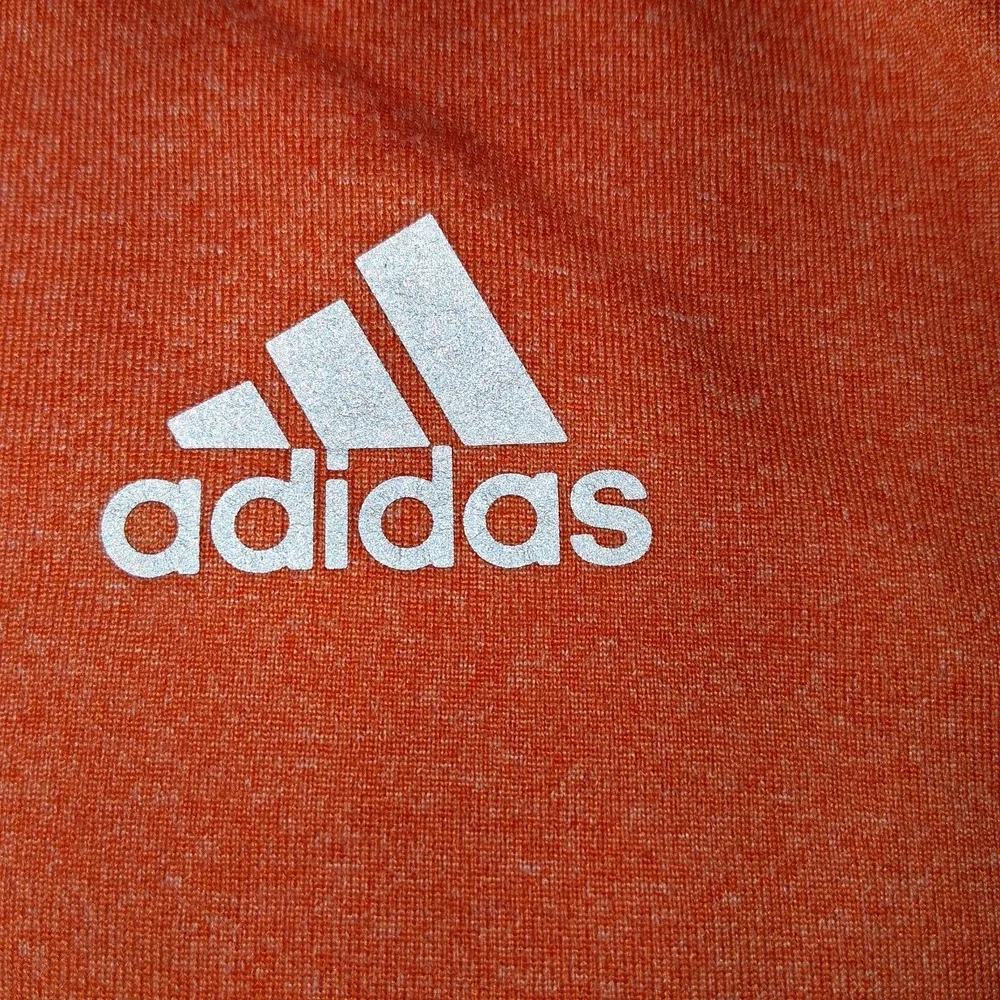 Adidas Adi365 Running Half 1/2 Zip Pullover Long Sleeve Shirt orange Men's XL